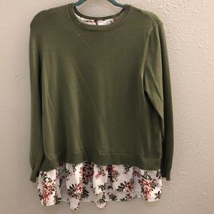 Layered Look Sweater/Blouse